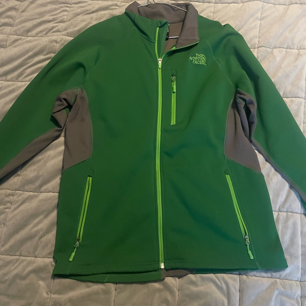 The North Face Olive and Charcoal Jacket
